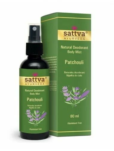 Deodorant fara aluminiu Patchouli 80ml, Sattva Ayurveda
