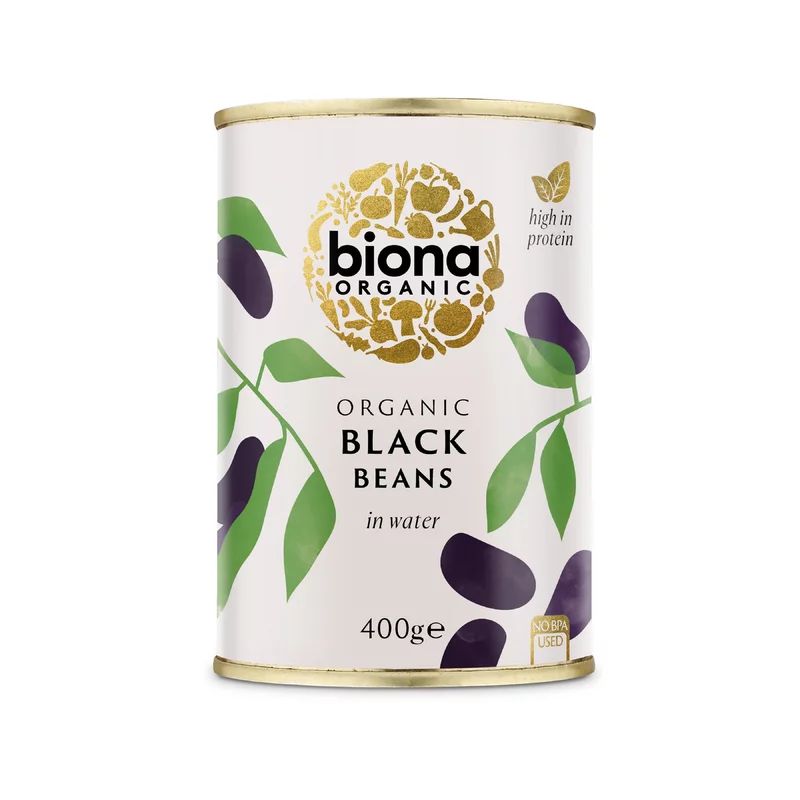 Fasole neagra boabe la conserva bio 400g Biona