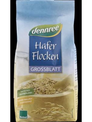 Fulgi de ovaz mari bio 500g Dennree