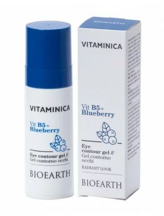 Gel contur ochi cu B5, afine si acid hialuronic 30ml, Vitaminica Bioearth