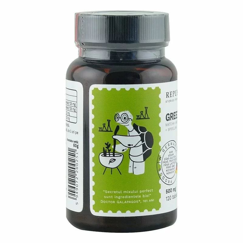Green Detox (500 mg) supliment alimentar Ecologic Republica BIO, 120 tablete (60 g)