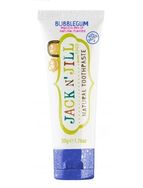 Pasta de dinti naturala pentru copii, aroma Bubblegum, 50g, Jack N Jill
