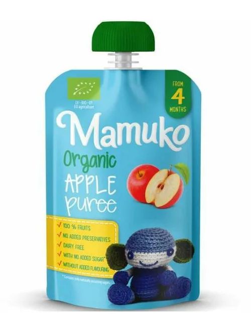 Piure de mere bio 4+ luni 100g Mamuko