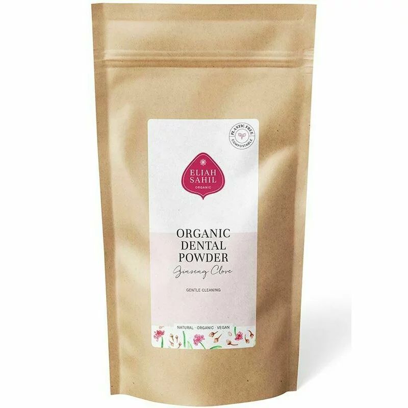 Pudra cu ginseng si cuisoare pentru curatarea dintilor bio 200g refill Eliah Sahil