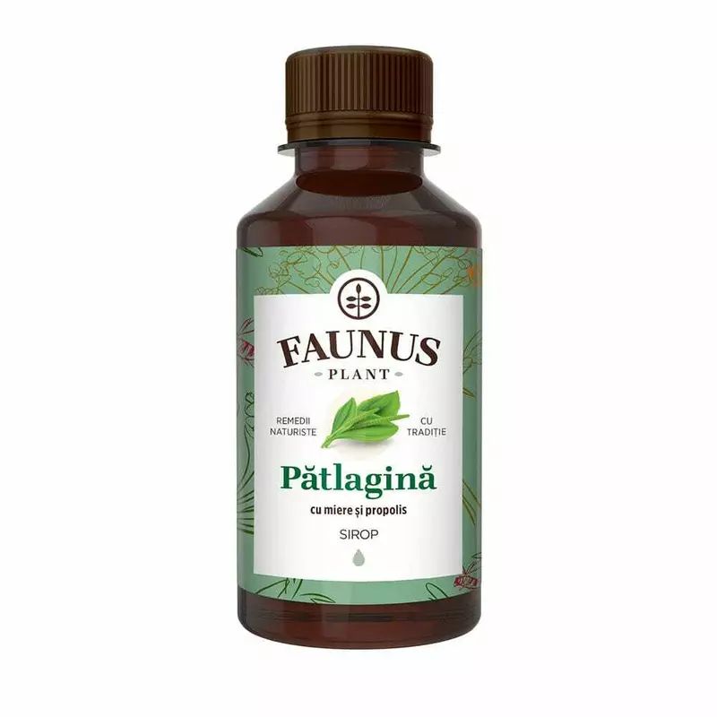Sirop Patlagina cu Miere si Propolis 200ml Faunus Plant