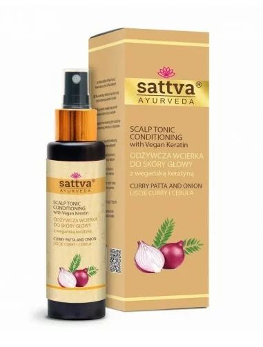 Tratament anticadere si crestere par cu ceapa si curry 100ml, Sattva Ayurveda