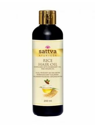 Ulei de par nutritiv cu orez si rozmarin 200ml, Sattva Ayurveda