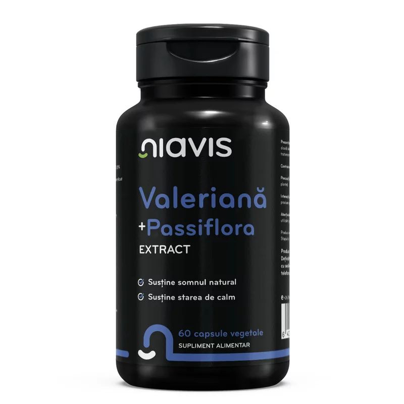 Valeriana + Passiflora extract 60cps, Niavis