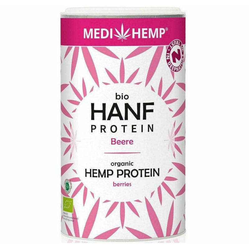 Proteina din canepa cu fructe, bio, 180g, Medihemp