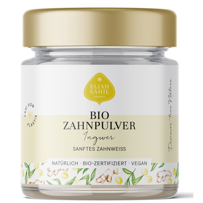 Pudra cu ghimbir pentru curatarea si albirea dintilor bio 45g Eliah Sahil