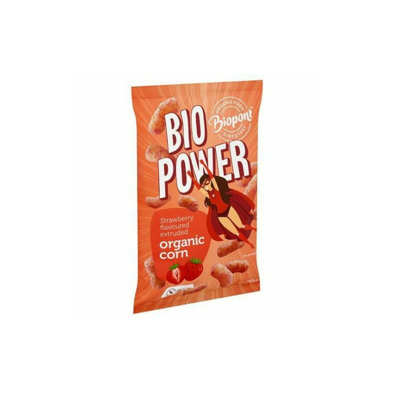 Pufuleti cu aroma de capsuni, fara gluten, bio 55g biopont