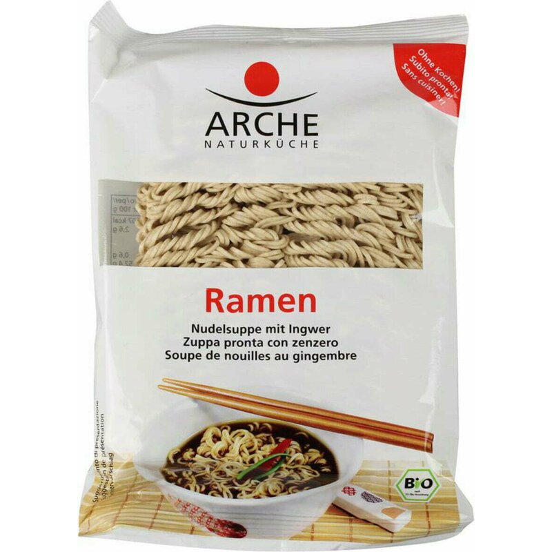 Ramen - supa japoneza de taitei cu ghimbir, bio, 110g, Arche