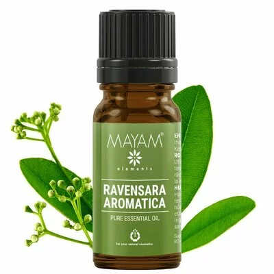 Ulei esential de Ravensara aromatica, 10 ml, Mayam PRET REDUS