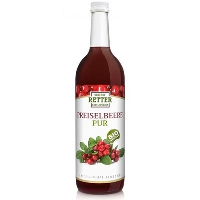 Suc de merisor pur bio, 750ml, Retter PRET REDUS