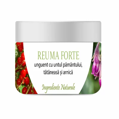 Reuma Forte – Unguent cu Untul pamantului, Tataneasa si Arnica, 100% natural, 150 ml, Bios Mineral Plant