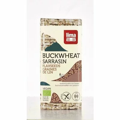 Rondele din hrisca expandata cu seminte de in bio 130g PRET REDUS