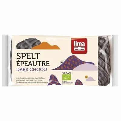 Rondele din spelta expandata cu ciocolata neagra bio 90g Lima