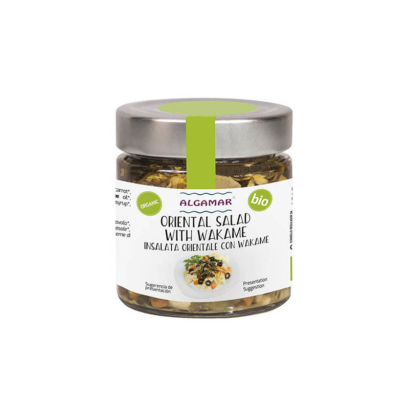 Salata orientala cu alge wakame bio, 180g, algamar