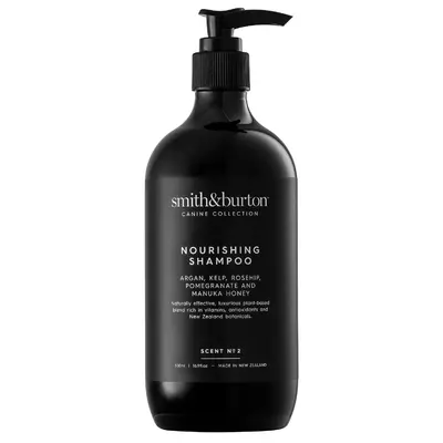 Sampon hranitor BIO pentru caini cu argan, kelp, miere de manuka, macese si rodie, 500 ml, Smith & Burton