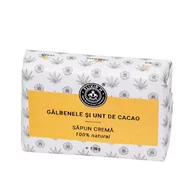 Sapun natural crema, GALBENELE SI UNT DE CACAO, 100g, Elixir H
