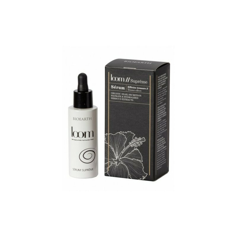 Ser bio cu secretie de melc si hibiskus 30ml, Loom Supreme Bioearth