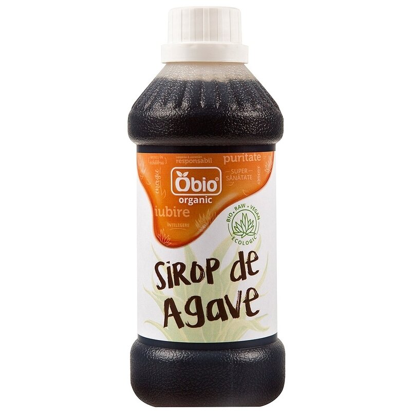 Sirop de agave raw organic, 500ml - obio