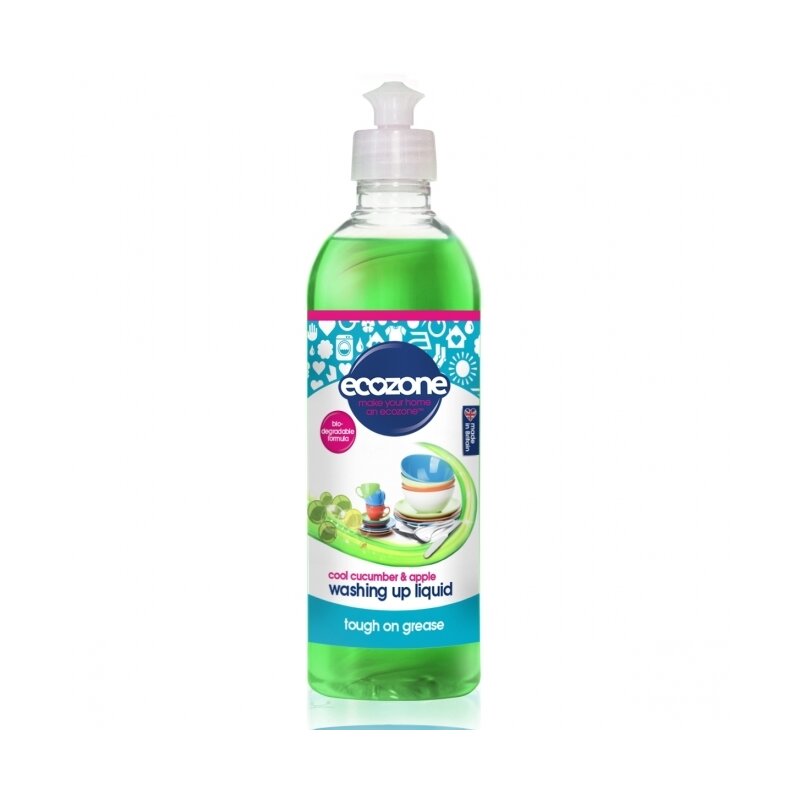 Solutie concentrata pt spalat vase, cu castravete si mar pt spalat vase, 500 ml, Ecozone