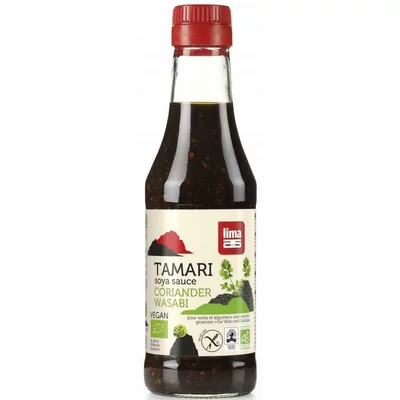Sos de soia Tamari cu coriandru si wasabi bio 250ml, Lima