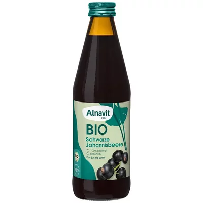 Suc de coacaze negre bio 330ml Alnavit