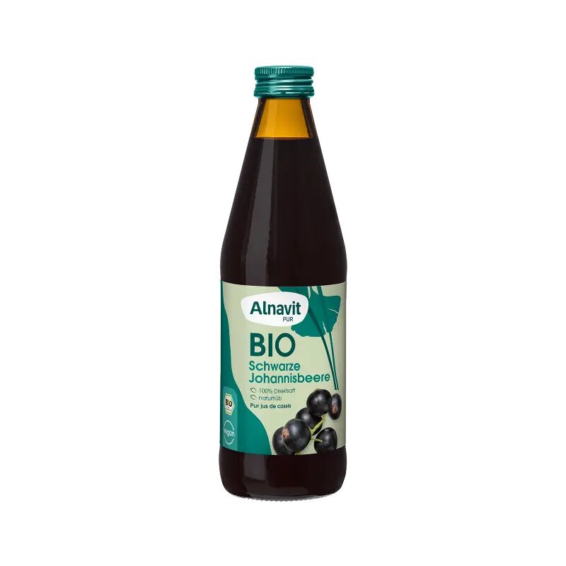 Suc de coacaze negre bio 330ml Alnavit