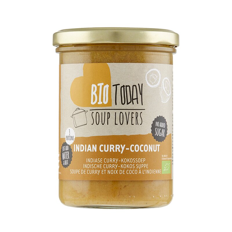 Supa Crema In Stil Indian Curry Si Cocos, Bio, 400ml, Bio Today