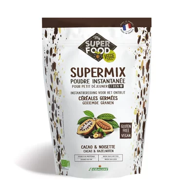 Supermix pentru micul dejun cu alune de padure si cacao bio 350g, fara gluten