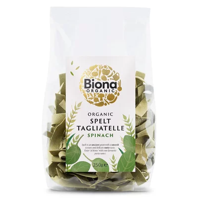 Tagliatelle din spelta cu spanac eco, 250g, Biona