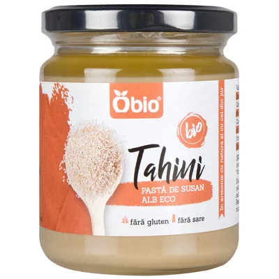 Tahini pasta de susan alb eco, 250g - Obio