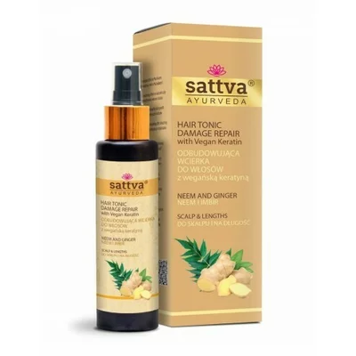 Tratament scalp si par cu neem si ghimbir 100ml, Sattva Ayurveda