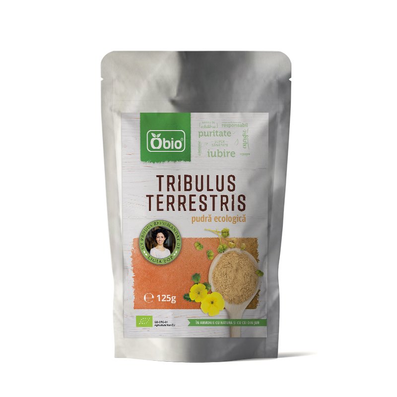 Tribulus Terrestris pulbere bio, 125g - Obio