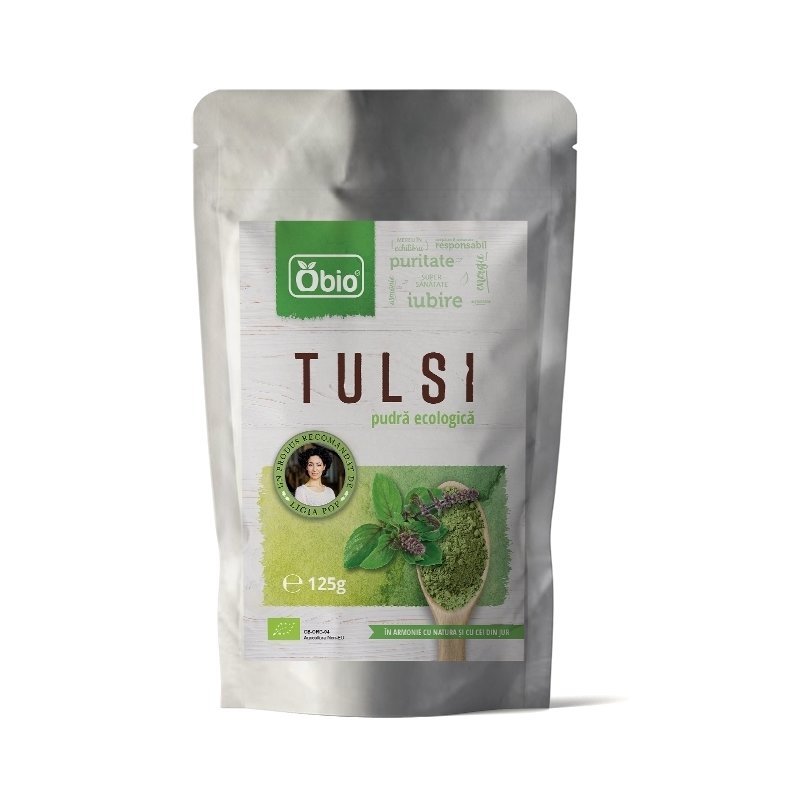 Tulsi pulbere bio, 125g - Obio