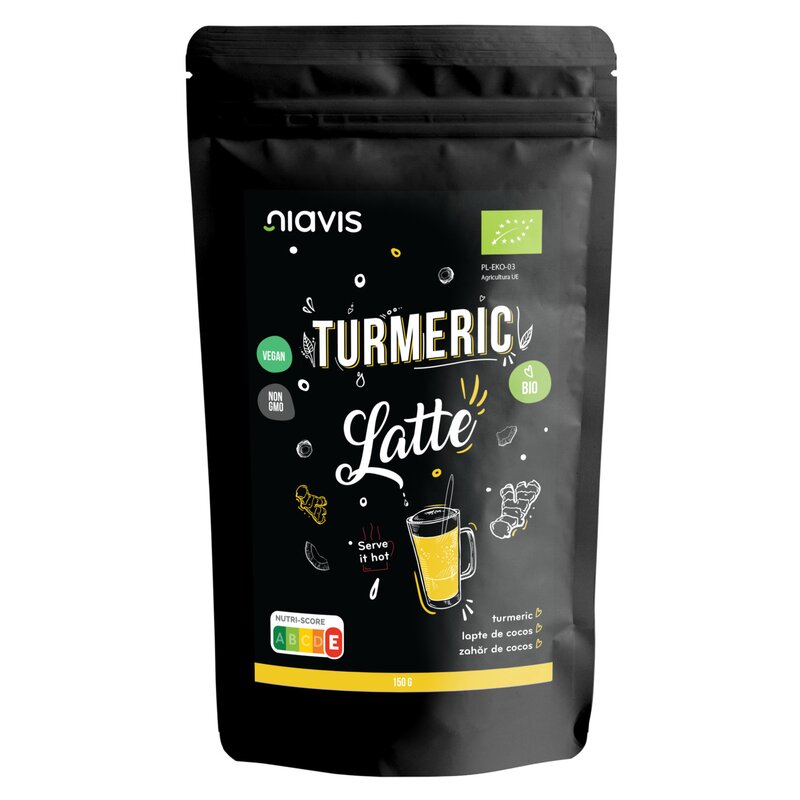 TURMERIC LATTE PULBERE, BIO, 150G, NIAVIS