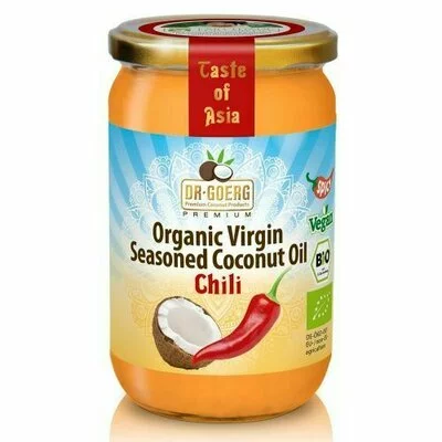 Ulei de cocos condimentat cu chilli bio, 190ml Dr. Goerg PRET REDUS