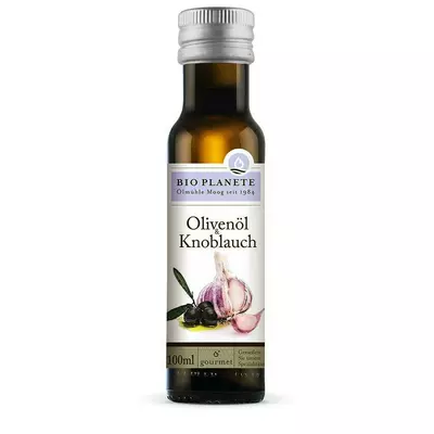 Ulei de masline extravirgin cu usturoi bio 100ml Bio Planete - PRET REDUS