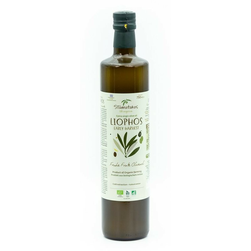 Ulei de masline extravirgin Liophos Early Harvest, bio, 750ml, Stamatakos Olivegrove