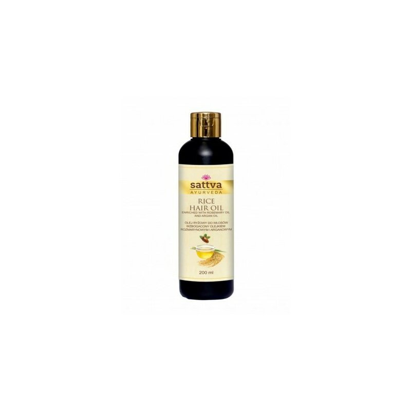 Ulei de par nutritiv cu orez si rozmarin 200ml, Sattva Ayurveda
