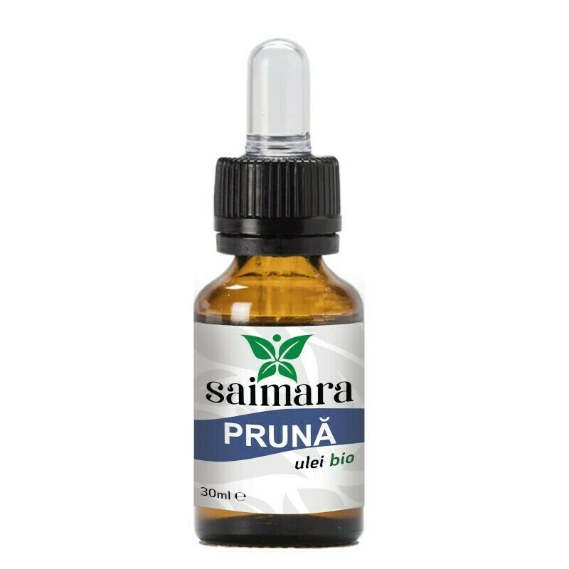 Ulei din samburi de prune BIO, 30ml, Saimara