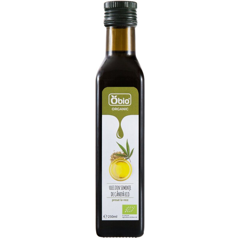 Ulei din seminte de canepa bio 250ml, Obio