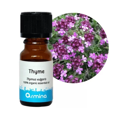 Ulei esential de cimbru (thymus vulgaris) pur, bio, 10ml, ARMINA