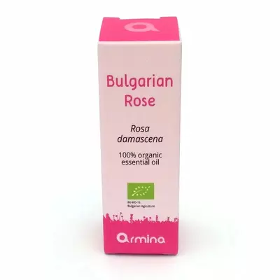 Ulei esential de trandafir (rosa damascena) pur bio 2ml ARMINA - PRET REDUS