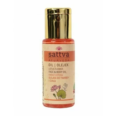Ulei pentru fata si corp cu Lotus 50ml, Sattva Ayurveda