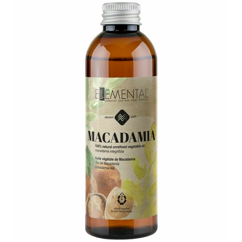 Ulei virgin de macadamia, 100 ml, Ellemental