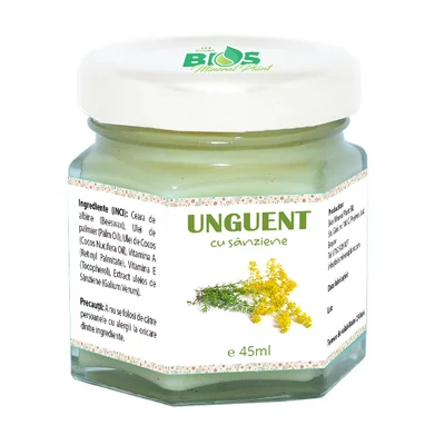 Unguent cu Sanziene, 45 ml, Bios Mineral Plant