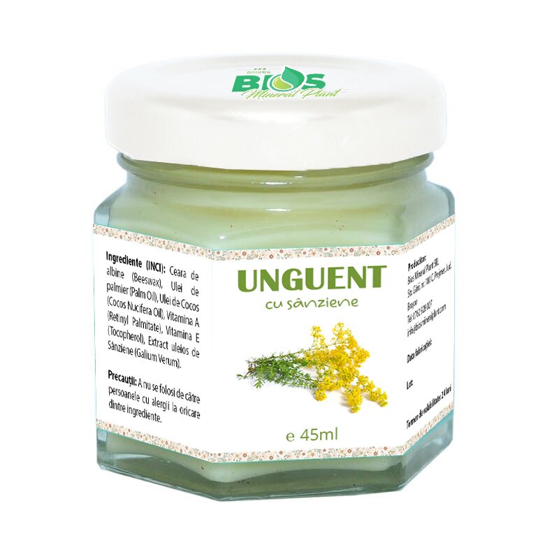 Unguent Cu Sanziene, 45 Ml, Bios Mineral Plant